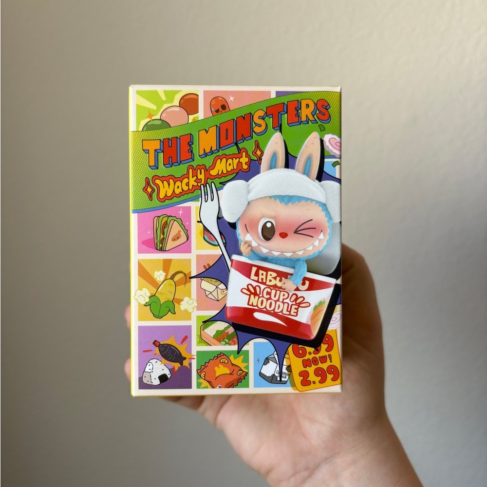New in box Wacky Mart Labubu cup noodles